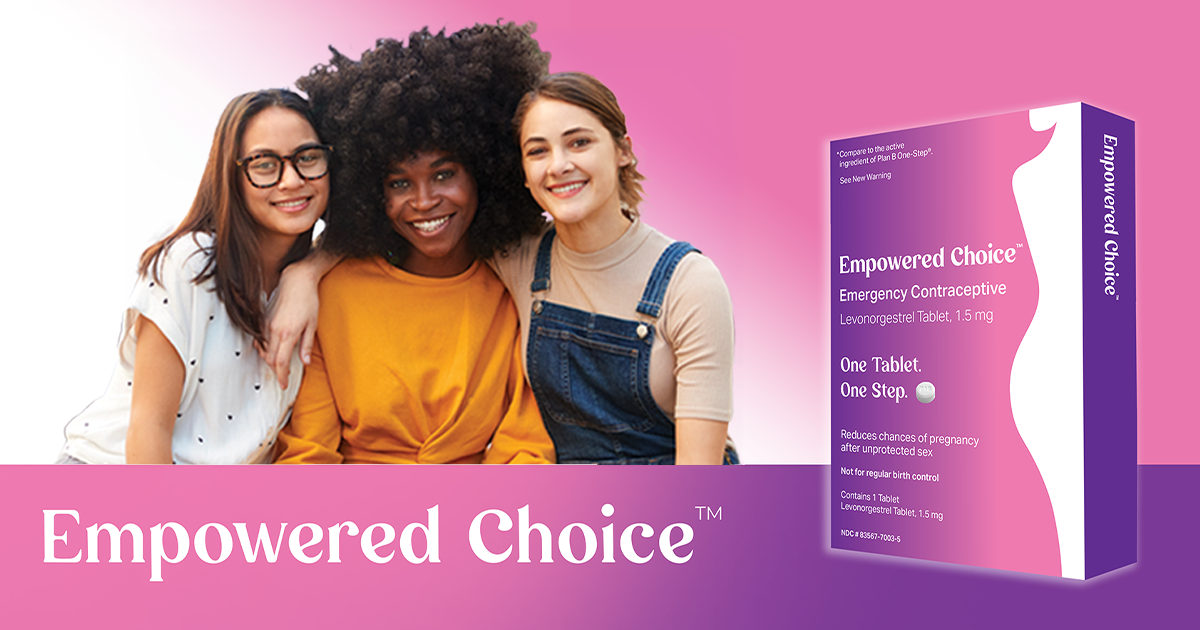 Verséa Health, Inc. Announces the Official Launch of Empowered Choice™  – An Affordable and Accessible Emergency Contraceptive